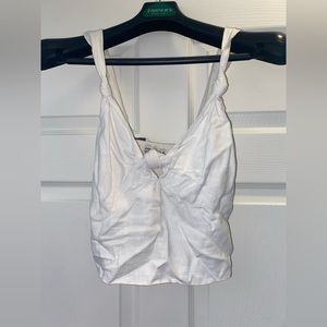 A&F cropped linen blouse!